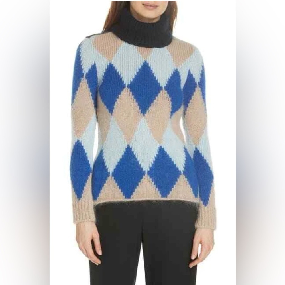 Tory Burch Libby Sweater Mohair Blend Turtleneck - Size M